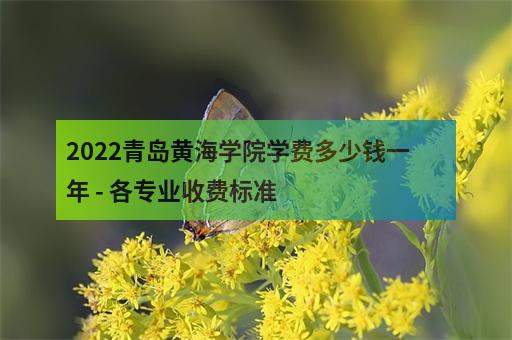 2022青岛黄海学院学费多少钱一年 - 各专业收费标准-2