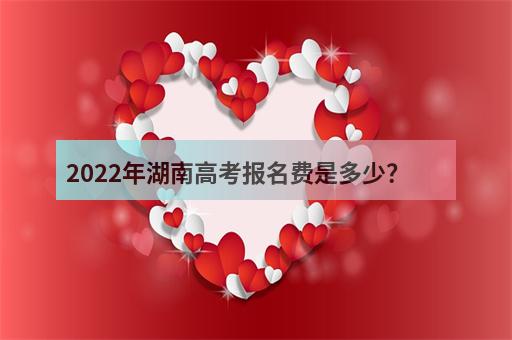 2022年湖南高考报名费是多少？-1