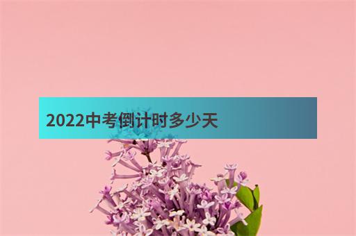 2022中考倒计时多少天-3