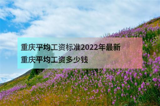 重庆平均工资标准2022年最新 重庆平均工资多少钱-1